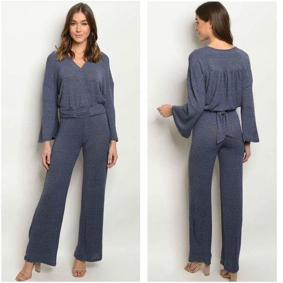 Pants - 🆕Matching top and pant set in slate blue